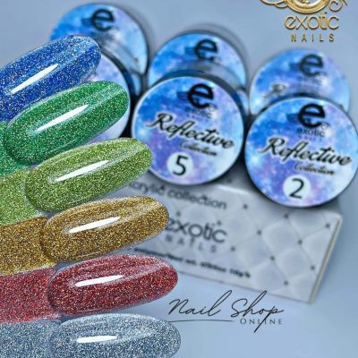 Coleccion Exotic Nails 6 tonos reflective