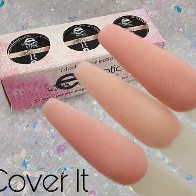 Colección Exotic Nails Tricolor Cover It 3 Tonos 1/4oz