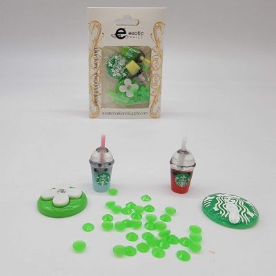Kawaii Exotic Nails Starbucks