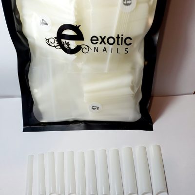 Tip Exotic Nails de Bolsa 2xl Square Natural sin curva c