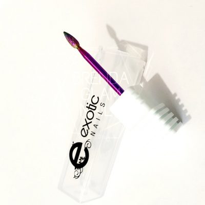 Punta Exotic nails para manicura Flama Diamante Rainbow