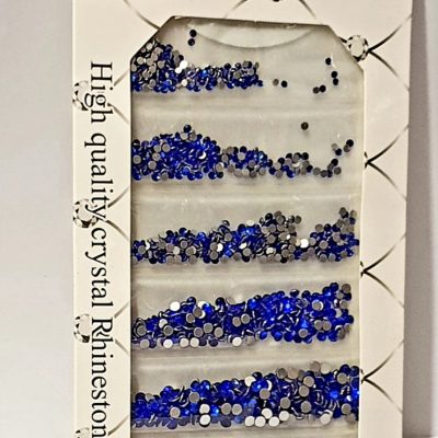 Blister Exotic Nails Cristales Azul Zafiro