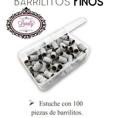 Caja de barrilitos cebra Lovely Nails Grano 180
