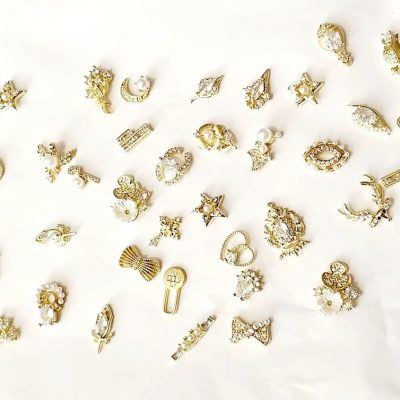 Dije Lovely Nails Mix de Zirconia 5 piezas