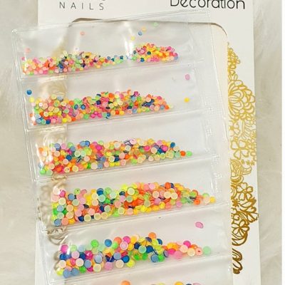 Blister Exotic Nails cristales Neon Mix