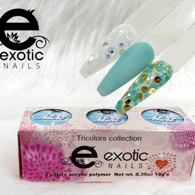 Coleccion Exotic Nails tricolor Mint