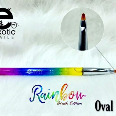 Pincel Exotic Nails pecera glitter mini oval