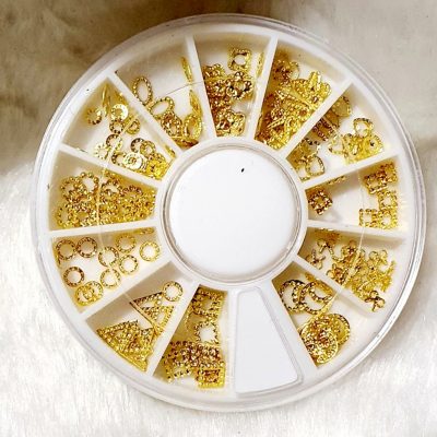 Carrusel Exotic Nails Decoracion Dorado