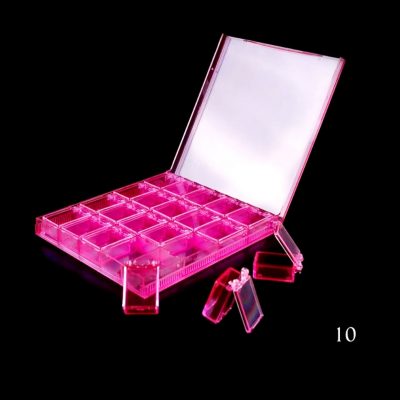 Caja organizadora con compartimentos individuales Exotic Nails