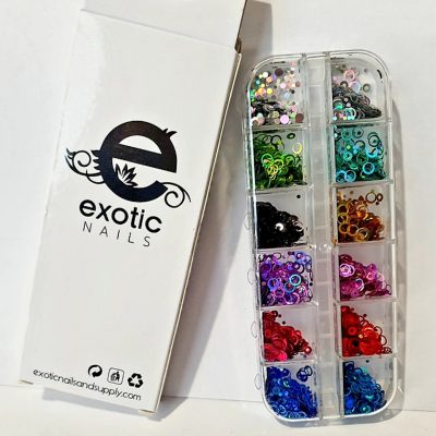 Caja Exotic Nails acetato Burbuja Holografica