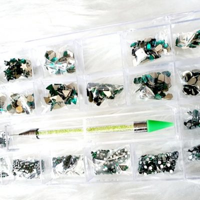 Caja de cristal Clon verde Esmeralda