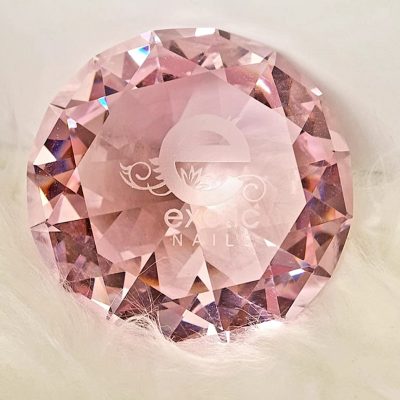 Diamante para tomar fotos rosa Exotic Nails