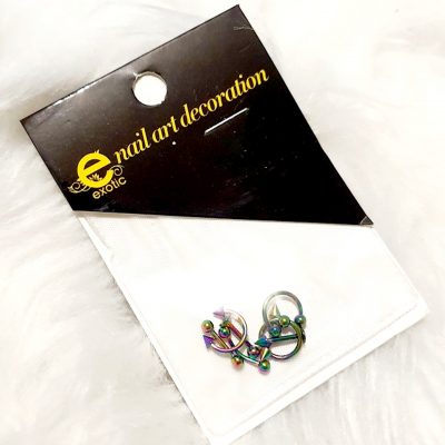 Dije Exotic Nails Piercing Rainbow para uñas