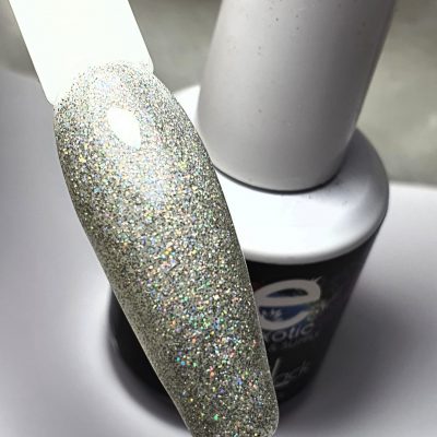 Gelack Exotic Nails Glitter plata tornasol