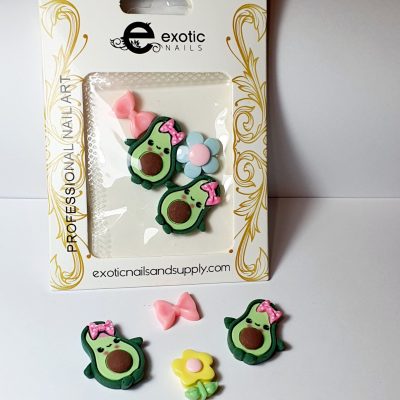 Kawaii Exotic Nails Aguacatito