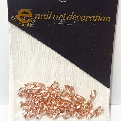Dije Exotic Nails Cadena Eslabón Rose Gold