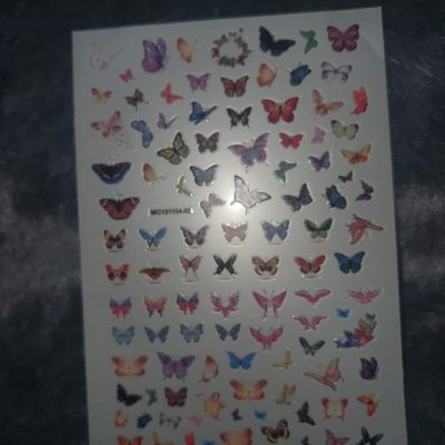 Stiker Lovely Nails Mariposa Chica
