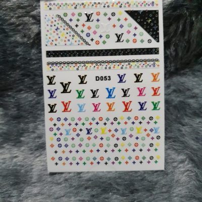 Stiker Lovely Nails Marcas Multicolor