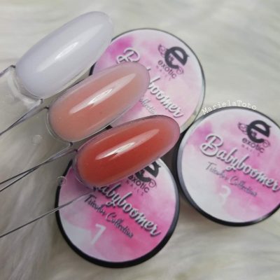 Colección Exotic Nails Tricolor  Baby Boomer 3 Tonos 1/4oz