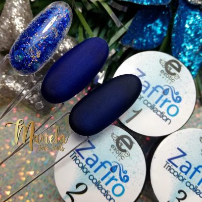 Colección Exotic Nails Acrílico Tricolor Zafiro 1/4oz