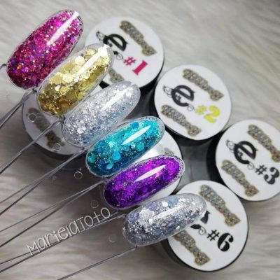 Colección Exotic Nails 6 tonos Bling Bling #1 1/4oz