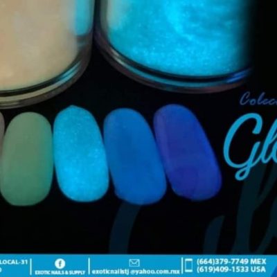 Colección Exotic Nails 6 tonos Glow It #2 1/4oz