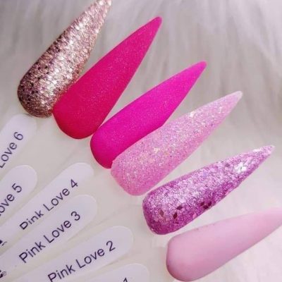 Colección Exotic Nails 6 tonos Pink Love 1/4oz