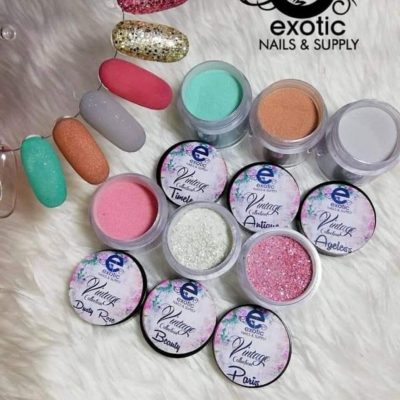 Coleccion Exotic Nails 6 tonos Vintage 1/4 oz