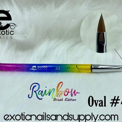 Pincel Exotic Nails Rainbow Pecera Glitter #4
