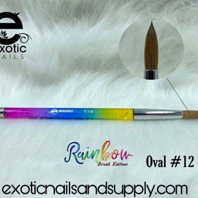 Pincel Exotic Nails Rainbow Pecera Glitter #12