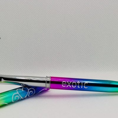 Pincel Exotic Nails Rainbow #8 metalico con tapa