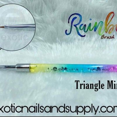 Pincel Exotic Nails Pecera Glitter Triángulo Mini