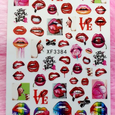 Stiker Exotic Nails Kiss 2