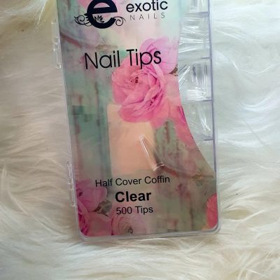 Tip Exotic nails Coffin Corto