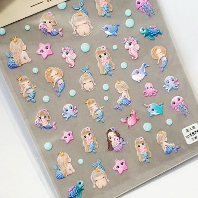 Stiker Lovely Nails Sirenitas