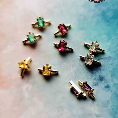 Dije Lovely Nails set anillos colores