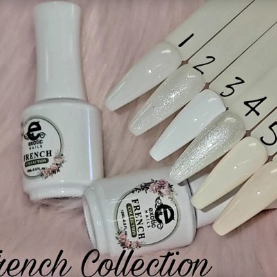 Gel French Exotic Nails #2 Blanco aperlado