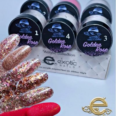Coleccion Exotic Nails 6 tonos Golden rose1_4 oz