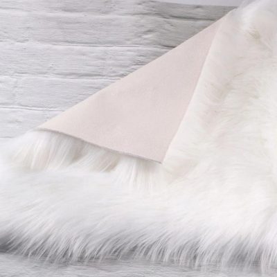 Tapete de peluche Cuadrado  Blanco Exotic Nails