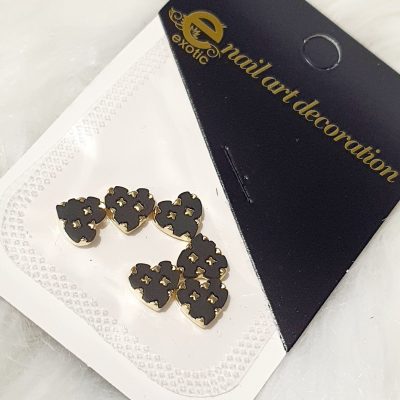 Dije Exotic Nails Corazón Negro
