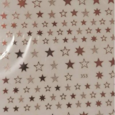 Stiker Lovely Nails Estrella Rose Gold