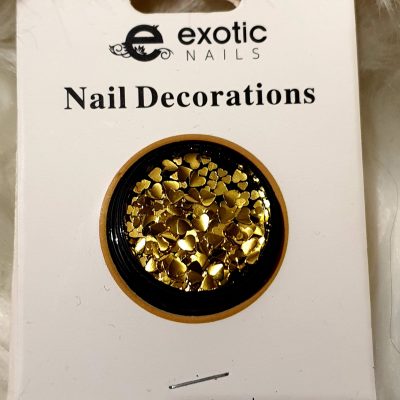Mix corazón metalico Exotic Nails