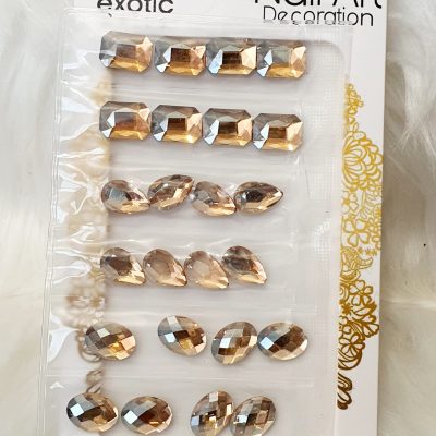 Cristal Mix Exotic nails Jumbo Champagne