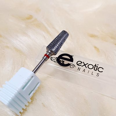 Punta Exotic Nails de Carburo de tungsteno 
banda roja