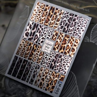 Stiker Lovely Nails Animal Print