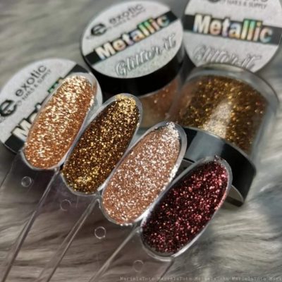 Glitter It Exotic nails Metallic