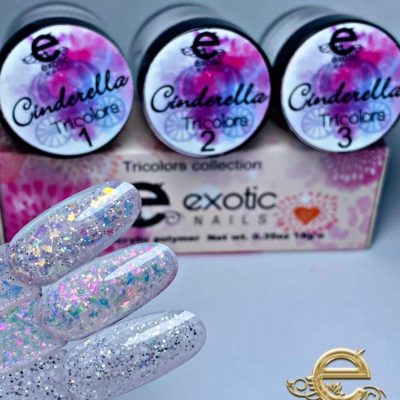 Colección Exotic Nails tricolor Cinderella 1/4oz