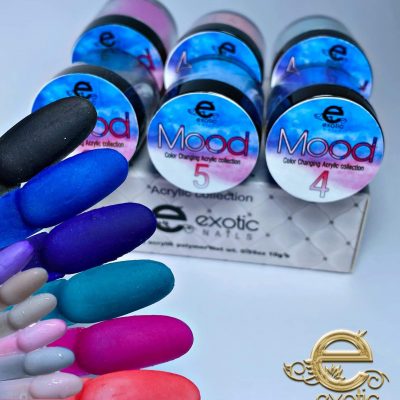 Coleccion Exotic Nails 6 tonos Mood -cambia de color con la temperatura