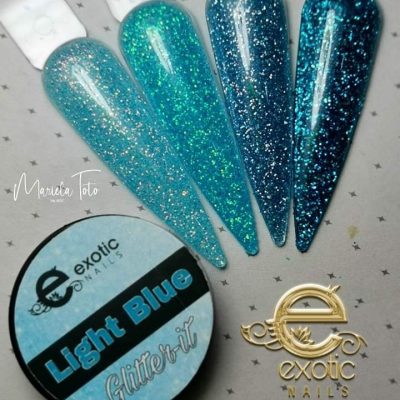 Glitter It Exotic Nails Turquesa