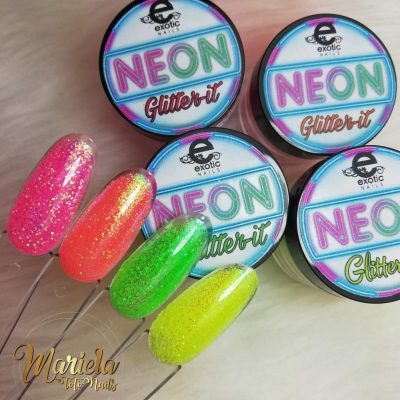 Glitter It Exotic Nails neon